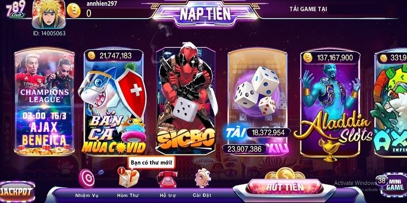 Ưu điểm tuyệt vời chỉ có tại 789 club game bài đổi thưởng