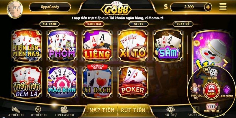 Khám phá kho sản phẩm siêu hot tại cổng game go88